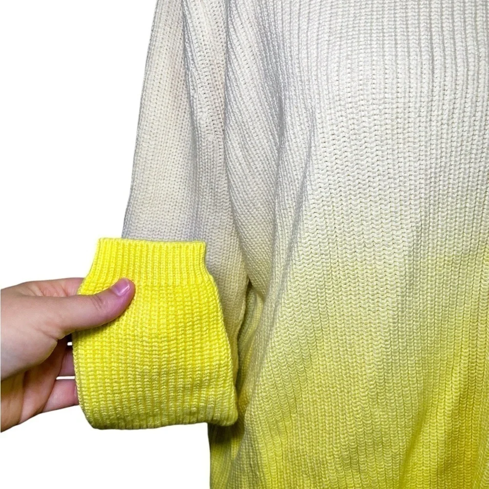 Crown & Ivy Women's Long Sleeve Dip Dyed Sweater